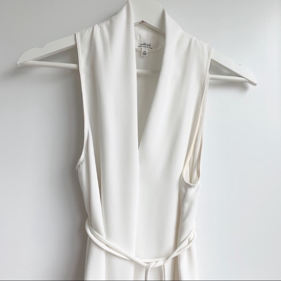 Aritzia Wilfred white sleeveless dress size XXS - Picture 3 of 4